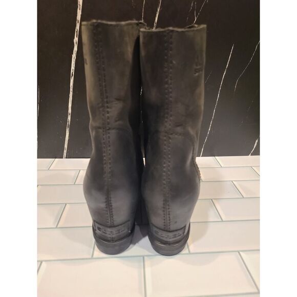 SOREL Joan Of Arctic Wedge II Mid-High Lace-Up Bootie Boots Oiled Loden | 9 EUC - Picture 5 of 15